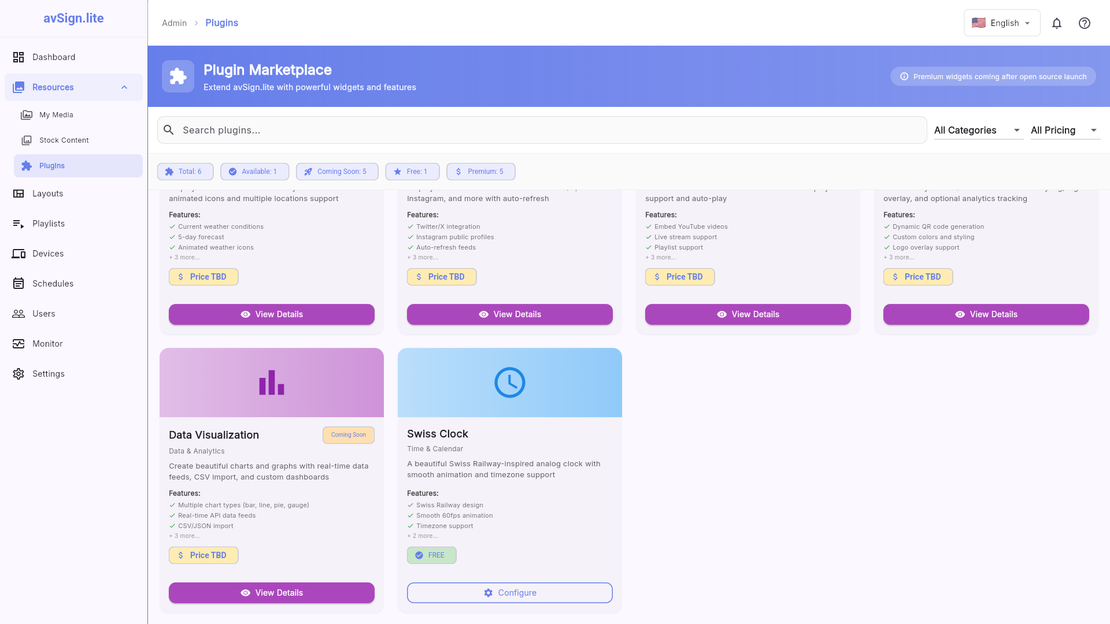 avSign.lite Plugin System - Extend functionality with plugins